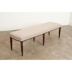 English 19th Century Upholstered Bench - 3154852