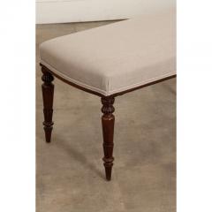 English 19th Century Upholstered Bench - 3154856