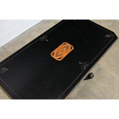 English 19th Century Victorian Ebonized and Inlay Center Table - 4632766