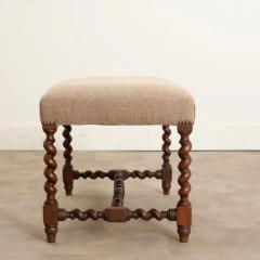 English 19th Century Walnut Barley Twist Bench - 2908606