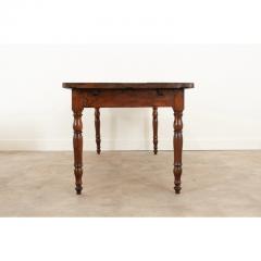 English 19th Century Walnut Farm Table - 2892920