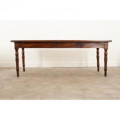 English 19th Century Walnut Farm Table - 2892970