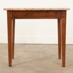 English 19th Century Walnut Soap Stone Table - 2920136