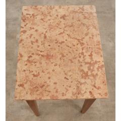 English 19th Century Walnut Soap Stone Table - 2920137