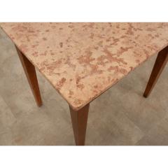 English 19th Century Walnut Soap Stone Table - 2920138