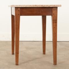 English 19th Century Walnut Soap Stone Table - 2920142