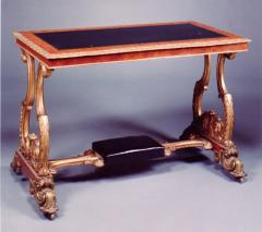 English 19th century William IV Bronze Mounted Regency Writing Table or Desk - 676932