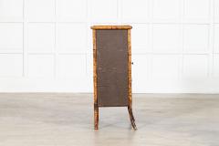 English 19thC Bamboo Lacquer Glazed Cabinet - 4405595