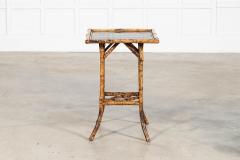 English 19thC Bamboo Lacquer Side Table - 4371566
