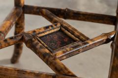 English 19thC Bamboo Lacquer Side Table - 4371567