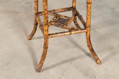 English 19thC Bamboo Lacquer Side Table - 4371572