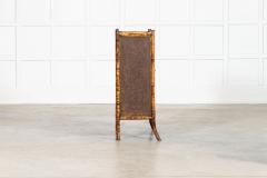 English 19thC Bamboo Lacquered Glazed Cabinet - 4412824