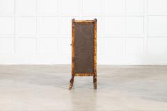 English 19thC Bamboo Lacquered Glazed Cabinet - 4412825