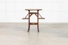 English 19thC Bamboo Lacquered Octagonal Side Table - 4412904