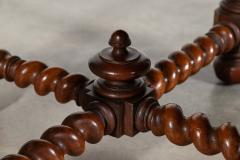 English 19thC Burr Walnut Centre Table - 4371577