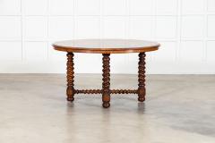 English 19thC Burr Walnut Centre Table - 4371580