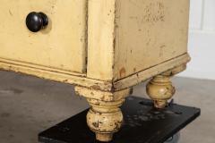 English 19thC Elm Top Painted Pine Dresser Base Drawers - 4435802