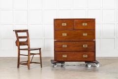 English 19thC Mahogany Campaign Chest - 4419972