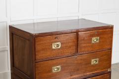 English 19thC Mahogany Campaign Chest - 4419974