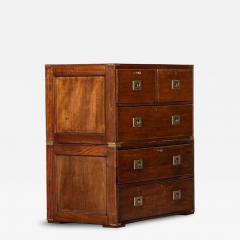 English 19thC Mahogany Campaign Chest - 4419991
