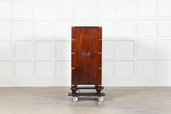 English 19thC Mahogany Campaign Chest Drawers - 4420131