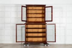 English 19thC Mahogany Glazed Bookcase - 4502742