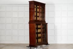 English 19thC Mahogany Glazed Bookcase - 4502744
