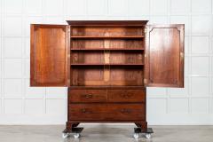 English 19thC Mahogany Linen Press - 4018223