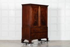 English 19thC Mahogany Linen Press - 4018224