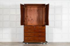 English 19thC Mahogany Linen Press - 4503141