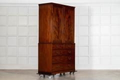 English 19thC Mahogany Linen Press - 4503142