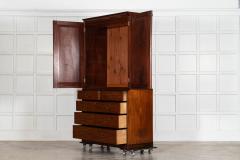 English 19thC Mahogany Linen Press - 4503148