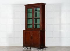 English 19thC Pine Glazed Housekeepers Cabinet - 4008869