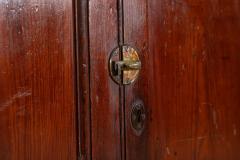 English 19thC Pine Glazed Housekeepers Cabinet - 4008872