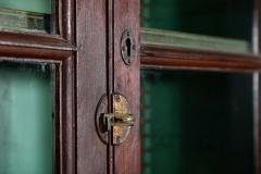 English 19thC Pine Glazed Housekeepers Cabinet - 4008873