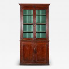 English 19thC Pine Glazed Housekeepers Cabinet - 4010224