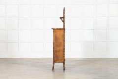 English 19thC Tall Bamboo Glazed Cabinet - 4412361