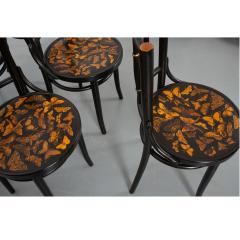 English 20th Century Decoupage Dining Chairs a Set of Six - 1911106