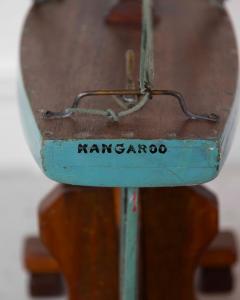 English 20th Century Kangaroo Carved Wood Gaff Cutter Pond Yacht - 4758223