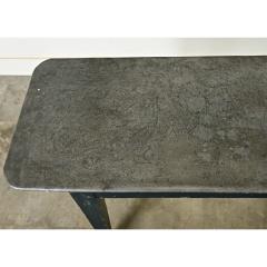 English 20th Century Zinc Top Console Table - 3950136