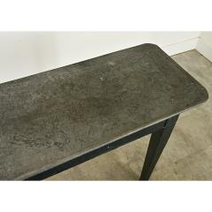 English 20th Century Zinc Top Console Table - 3950139