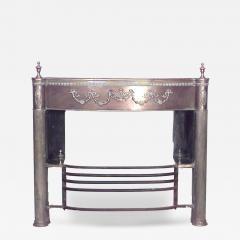 English Adam Brass Festoon Mantel - 4325843
