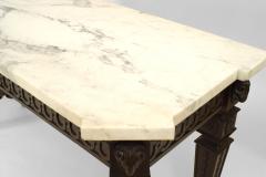 English Adam Mahogany and Marble Console Table - 1428078