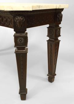English Adam Mahogany and Marble Console Table - 1428079