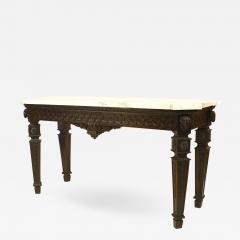 English Adam Mahogany and Marble Console Table - 1430489