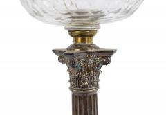 English Adam Silver Plate Corinthian Column Table Lamp - 4652165