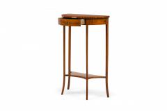 English Adam Style Wooden Painted Demilune Console Table - 4170842