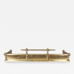 English Aesthetic Movement Brass Fire Fender - 4790018