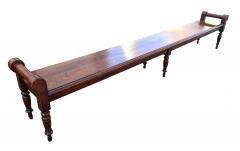 English Aesthetic Movement Mahogany Hall Bench - 4712254