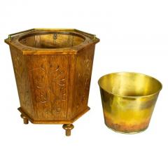English Aesthetic Oak Bucket - 4130533
